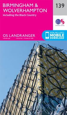 Landranger 139 Birmingham and Wolverhampton Map