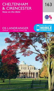 Landranger 163 Cheltenham and Cirencester, Stow-on-the-Wold Map