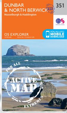 Explorer 351 Dunbar and North Berwick ACTIVE Walking Map