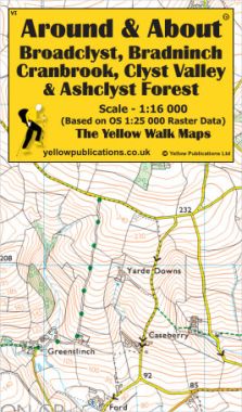 Broadclyst, Bradninch, Cranbrook, Clyst Valley & Ashclyst Forest Walking Map
