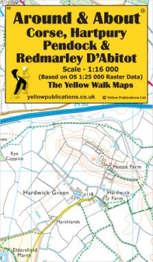 Corse, Hartpury, Pendock & Redmarley D'Abitot Walking Map