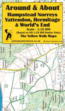 Hampstead Norreys, Yattendon, Hermitage & World's End Walking Map