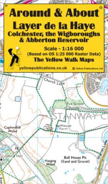 Layer de la Haye, Colchester, the Wigboroughs & Abberton Reservoir Walking Map