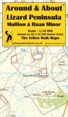 Lizard Peninsula, Mullion & Ruan Minor Walking Map