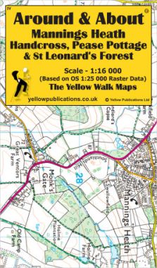 Mannings Heath, Handcross, Pease Pottage & St Leonard's Forest Walking Map