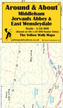 Middleham, Jervaulx Abbey & East Wensleydale Walking Map
