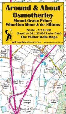 Osmotherley Mount Grace Priory, Whorlton Moor & the Siltons Walking Map