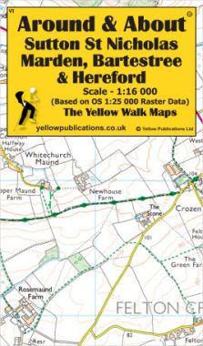 Sutton St Nicholas, Marden, Bartestree & Hereford Walking Map
