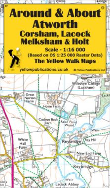 Atworth, Corsham, Lacock, Melksham & Holt Walking Map