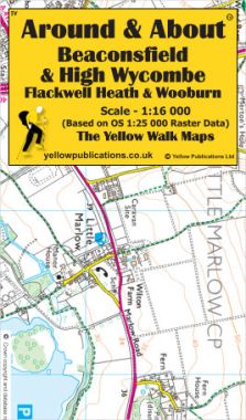 Beaconsfield, High Wycombe, Flackwell Heath, Wooburn Walking Map