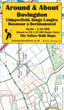 Bovingdon, Chipperfield, Kings Langley, Boxmoor & Berkhamsted Walking Map