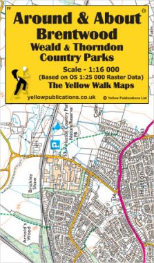 Brentwood, Weald & Thorndon Country Parks Walking Map