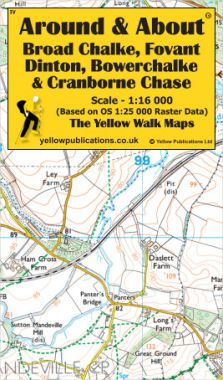 Broad Chalke, Fovant, Dinton, Bowerchalke & Cranborne Chase Walking Map