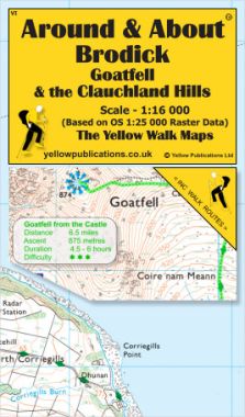 Brodick, Goatfell & the Clauchland Hills Walking Map