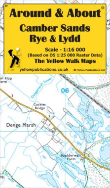Camber Sands, Rye & Lydd Walking Map