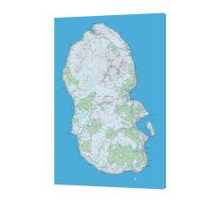 Isle of Arran Canvas Map