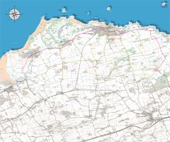 North Berwick Canvas Map