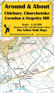 Chirbury, Churchstoke, Corndon & Stapeley Hill Walking Map