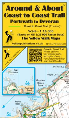 Coast 2 Coast: Portreath to Devoran Walking Map
