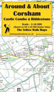 Corsham, Castle Combe & Biddestone Walking Map