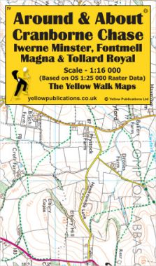 Cranborne Chase, Iwerne Minster, Fontmell Magna & Tollard Royal Walking Map