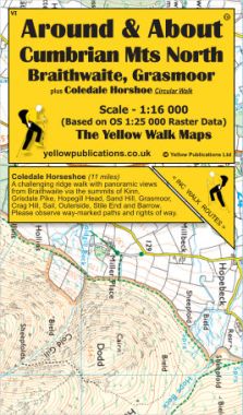 Cumbrian Mountains North, Braithwaite, Grasmoor & Coledale Horseshoe Walking Map