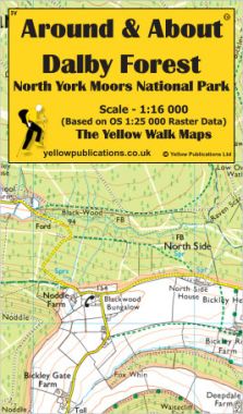 Dalby Forest, North York Moors National Park Walking Map