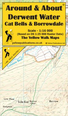 Derwent Water, Cat Bells & Borrowdale Walking Map