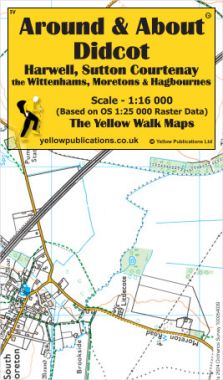 Didcot, Harwell, Sutton Courtenay, the Wittenhams, Moretons & Hagbournes Walking Map
