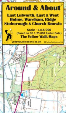 East Lulworth, East & West Holme, Wareham, Ridge, Stoborough & Church Knowle Walking Map