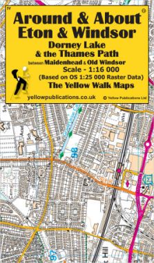 Eton, Windsor, Dorney Lake & Thames Path Walking Map