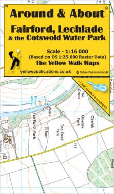Fairford, Lechlade & the Cotswold Water Park Walking Map