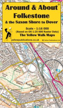Folkestone & the Saxon Shore to Dover Walking Map