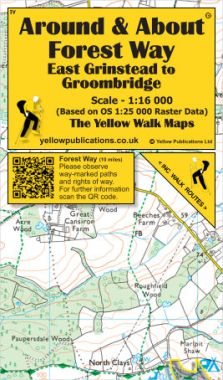 Forest Way, East Grinstead to Groombridge Walking Map