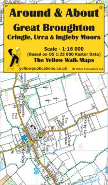 Great Broughton, Cringle, Urra & Ingleby Moors Walking Map
