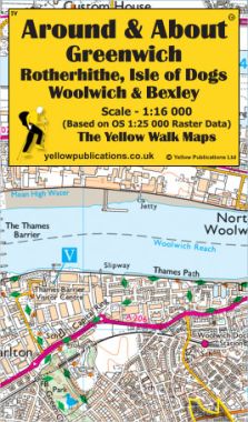 Greenwich, Rotherhithe, Isle of Dogs Walking Map