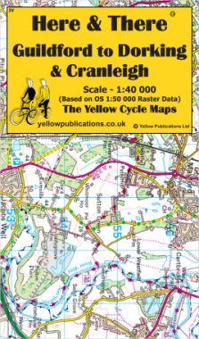 Guildford to Dorking & Cranleigh Cycling Map