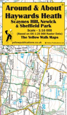 Haywards Heath, Scaynes Hill, Newick & Sheffield Park Walking Map