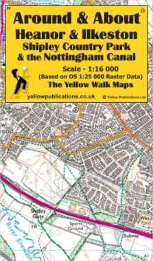 Heanor & Ilkeston, Shipley Country Park & the Nottingham Canal Walking Map