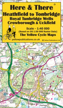 Heathfield to Tonbridge, Royal Tunbridge Wells, Crowborough & Uckfield Cycling Map