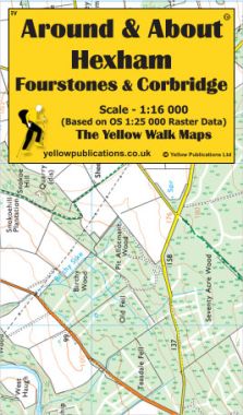 Hexham, Fourstones & Corbridge Walking Map