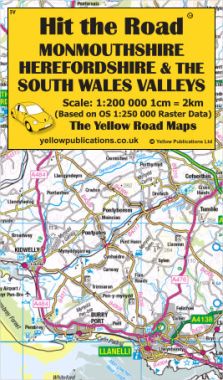 Monmouthshire, Herefordshire & the South Wales Valleys Road Map