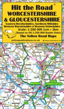 Worcestershire & Gloucestershire Road Map