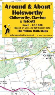 Holsworthy, Chilsworthy, Clawton & Tetcott Walking Map