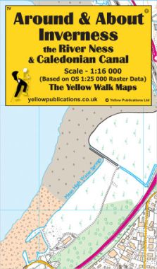 Inverness, the River Ness & Caledonian Canal Walking Map