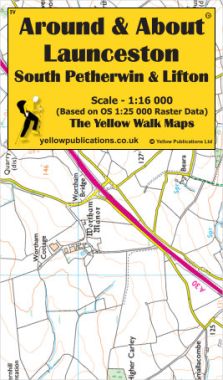 Launceston, South Petherwin & Lifton Walking Map