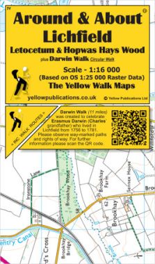 Lichfield, Letocetum & Hopwas Hays Wood Walking Map
