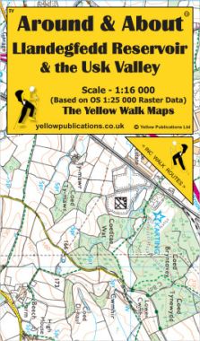 Llandegfedd Reservoir & the Usk Valley Walking Map