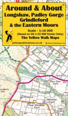 Longshaw, Padley Gorge, Grindleford & Eastern Moors Walking Map