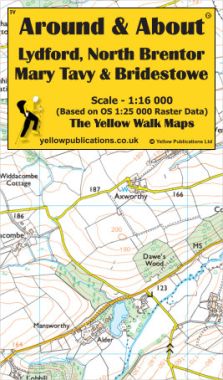 Lydford, North Brentor, Mary Tavy & Bridestowe Walking Map